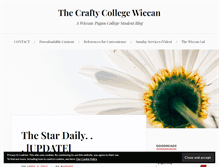 Tablet Screenshot of craftycollegewitches.wordpress.com