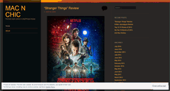 Desktop Screenshot of macnchic.wordpress.com