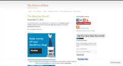 Desktop Screenshot of powerofslow.wordpress.com