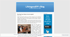Desktop Screenshot of lifeisgood09.wordpress.com