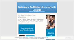 Desktop Screenshot of motorcyclesaddlebags.wordpress.com