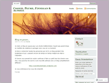 Tablet Screenshot of coonieandplume.wordpress.com
