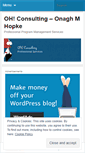 Mobile Screenshot of ohconsulting.wordpress.com