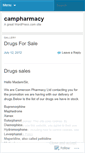 Mobile Screenshot of campharmacy.wordpress.com