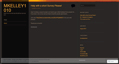 Desktop Screenshot of mkelley1010.wordpress.com