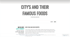 Desktop Screenshot of famouscityfood.wordpress.com