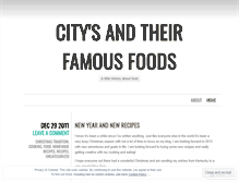 Tablet Screenshot of famouscityfood.wordpress.com