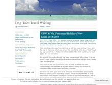 Tablet Screenshot of dogtiredtravelwriting.wordpress.com