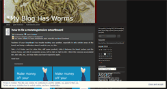 Desktop Screenshot of mybloghasworms.wordpress.com