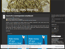 Tablet Screenshot of mybloghasworms.wordpress.com