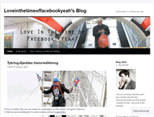 Tablet Screenshot of loveinthetimeoffacebookyeah.wordpress.com