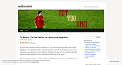 Desktop Screenshot of nottooxavi.wordpress.com