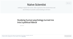 Desktop Screenshot of naivescientist.wordpress.com