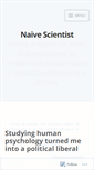 Mobile Screenshot of naivescientist.wordpress.com