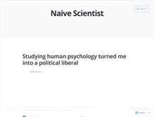 Tablet Screenshot of naivescientist.wordpress.com