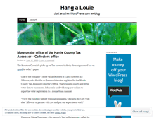 Tablet Screenshot of hangalouie.wordpress.com