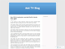 Tablet Screenshot of maitv.wordpress.com