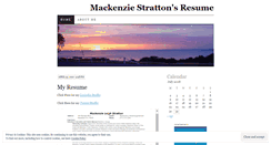 Desktop Screenshot of mackenziestrattonresume.wordpress.com
