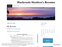 Tablet Screenshot of mackenziestrattonresume.wordpress.com