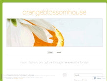 Tablet Screenshot of orangeblossomhouse.wordpress.com