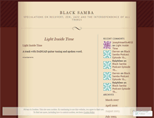 Tablet Screenshot of blacksamba.wordpress.com