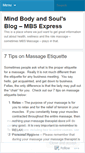 Mobile Screenshot of mbsmassage.wordpress.com