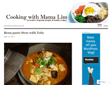 Tablet Screenshot of cookingwithmamalim.wordpress.com