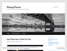 Tablet Screenshot of playingpeoria.wordpress.com