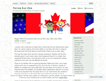 Tablet Screenshot of neversayzed.wordpress.com