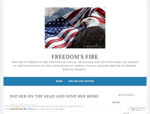 Tablet Screenshot of freedomsfire.wordpress.com