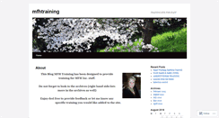Desktop Screenshot of mfhtraining.wordpress.com