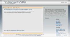 Desktop Screenshot of foreclosuresurvivor.wordpress.com