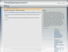 Tablet Screenshot of foreclosuresurvivor.wordpress.com