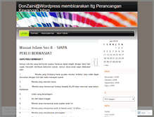Tablet Screenshot of donzaini.wordpress.com