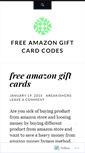 Mobile Screenshot of freeamazongiftcardcodes1.wordpress.com