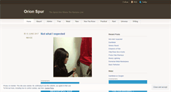 Desktop Screenshot of orionspur.wordpress.com