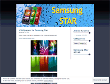 Tablet Screenshot of mysamstar.wordpress.com