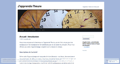 Desktop Screenshot of japprendslheure.wordpress.com