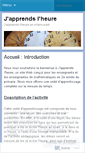 Mobile Screenshot of japprendslheure.wordpress.com