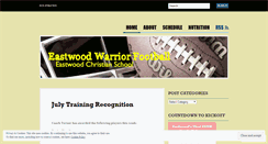 Desktop Screenshot of eastwoodfootball.wordpress.com