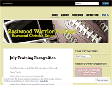 Tablet Screenshot of eastwoodfootball.wordpress.com