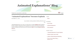 Desktop Screenshot of animatedexplanations.wordpress.com