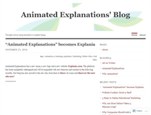 Tablet Screenshot of animatedexplanations.wordpress.com