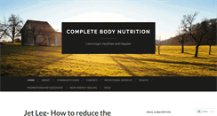 Desktop Screenshot of completebodynutrition.wordpress.com