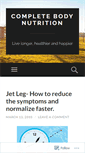 Mobile Screenshot of completebodynutrition.wordpress.com