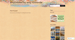 Desktop Screenshot of amycreates.wordpress.com