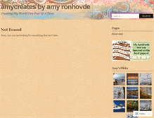 Tablet Screenshot of amycreates.wordpress.com