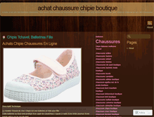 Tablet Screenshot of chaussurechipieboutique.wordpress.com