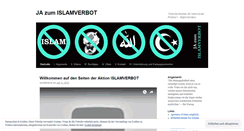 Desktop Screenshot of islamverbot.wordpress.com