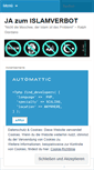 Mobile Screenshot of islamverbot.wordpress.com